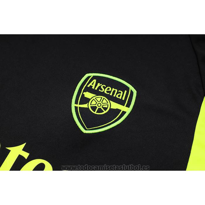 Chandal del Arsenal Manga Corta 2023-2024 Negro - Pantalon Corto
